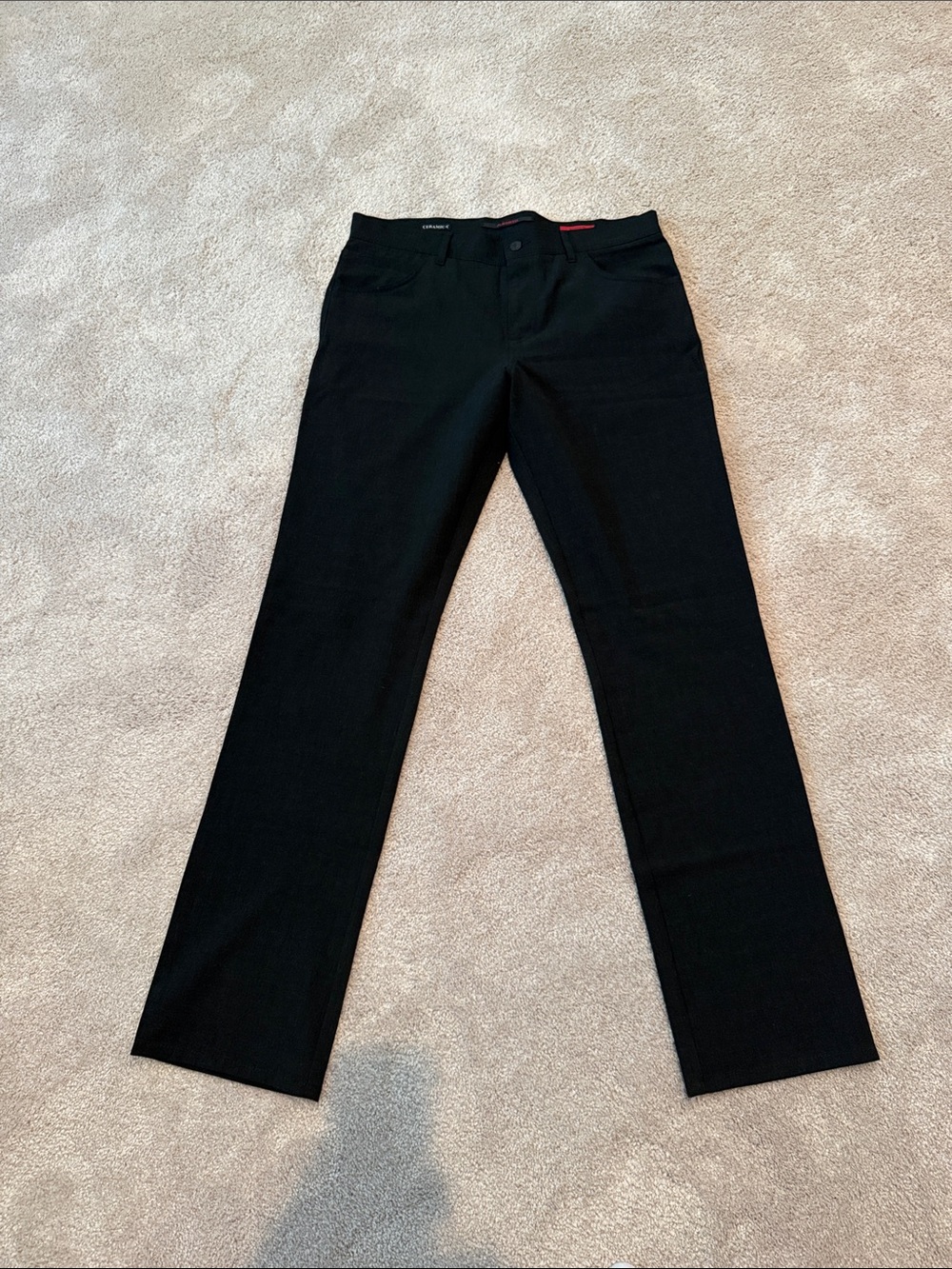 Alberto Men's Black Dress Pants